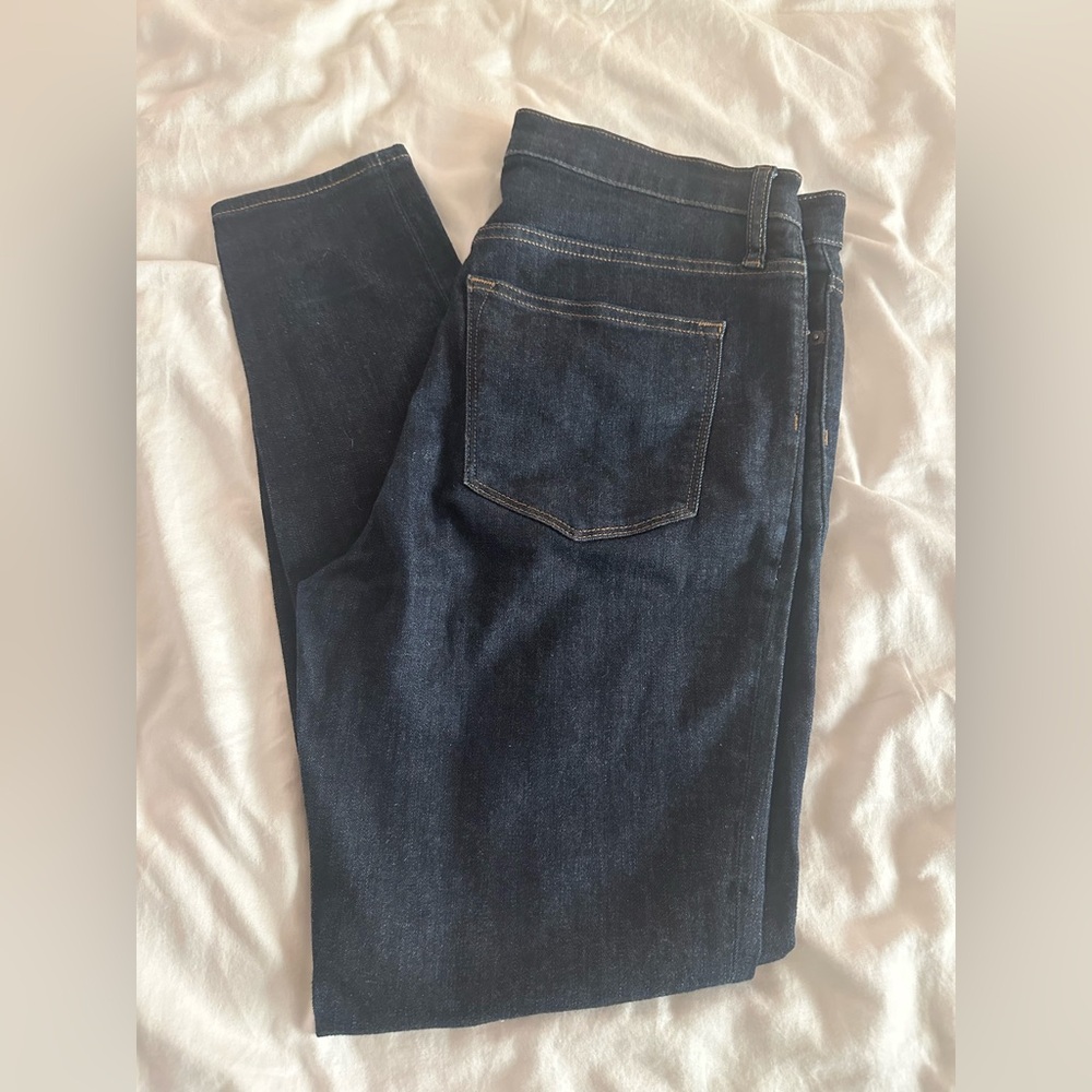 J. Crew High-Rise Skinny Jeans in Dark Blue -Size 29 Length 30